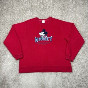 Vintage 90s‎ Disney Mickey Mouse Fleece Sweatshirt Large (Fits XL)